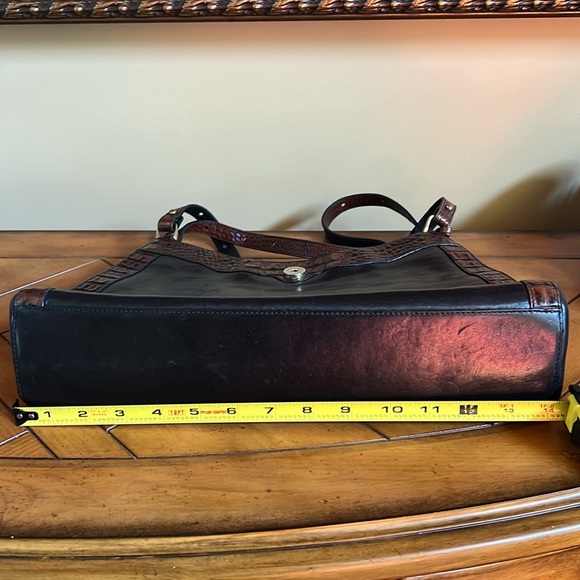 Brahmin Black and Brown Croc-Embossed Bag Set - Picture 10 of 14